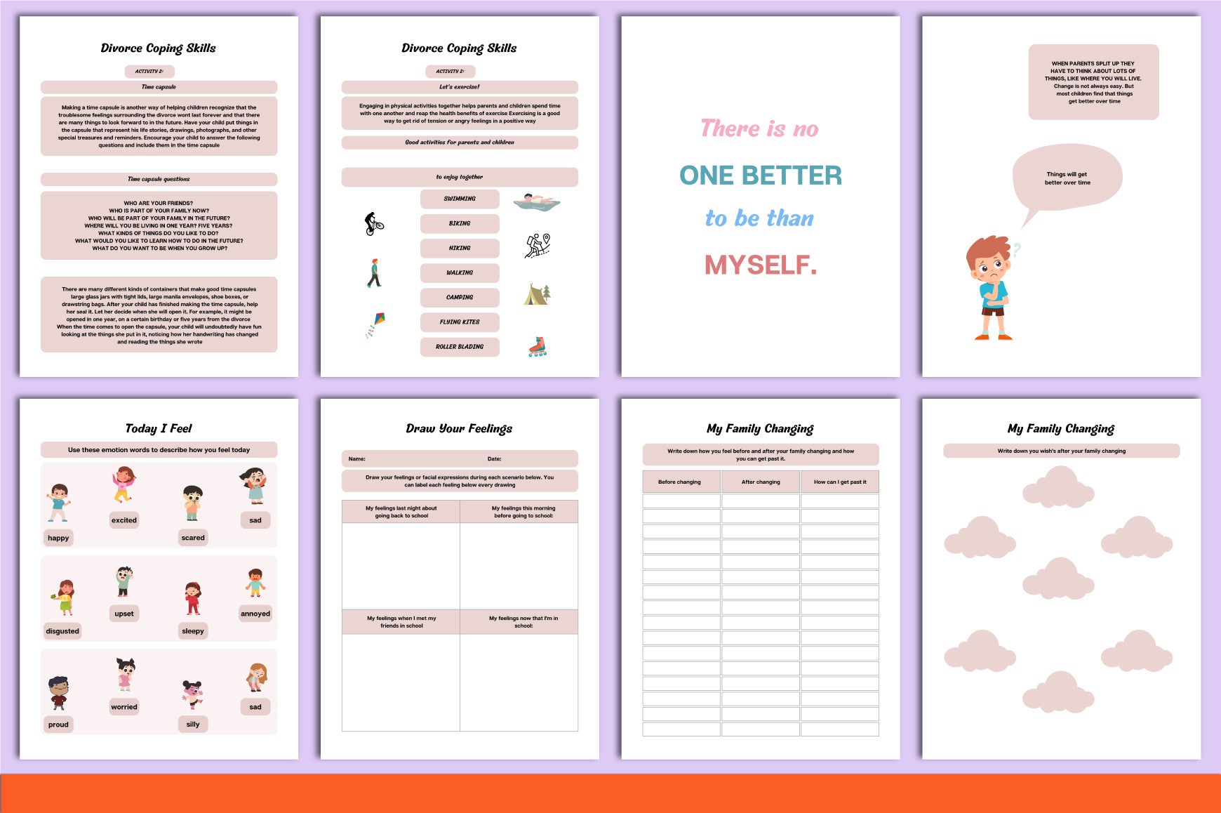 Coping With Divorce for Kids Workbook