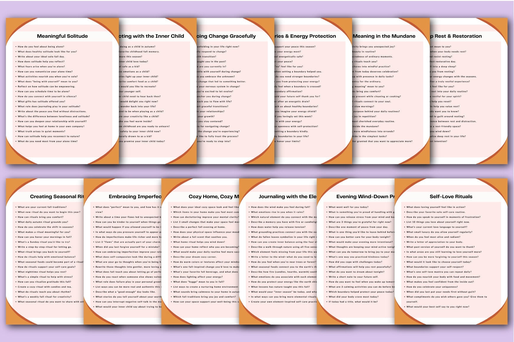 Fall Self-Care Mindfulness Journal