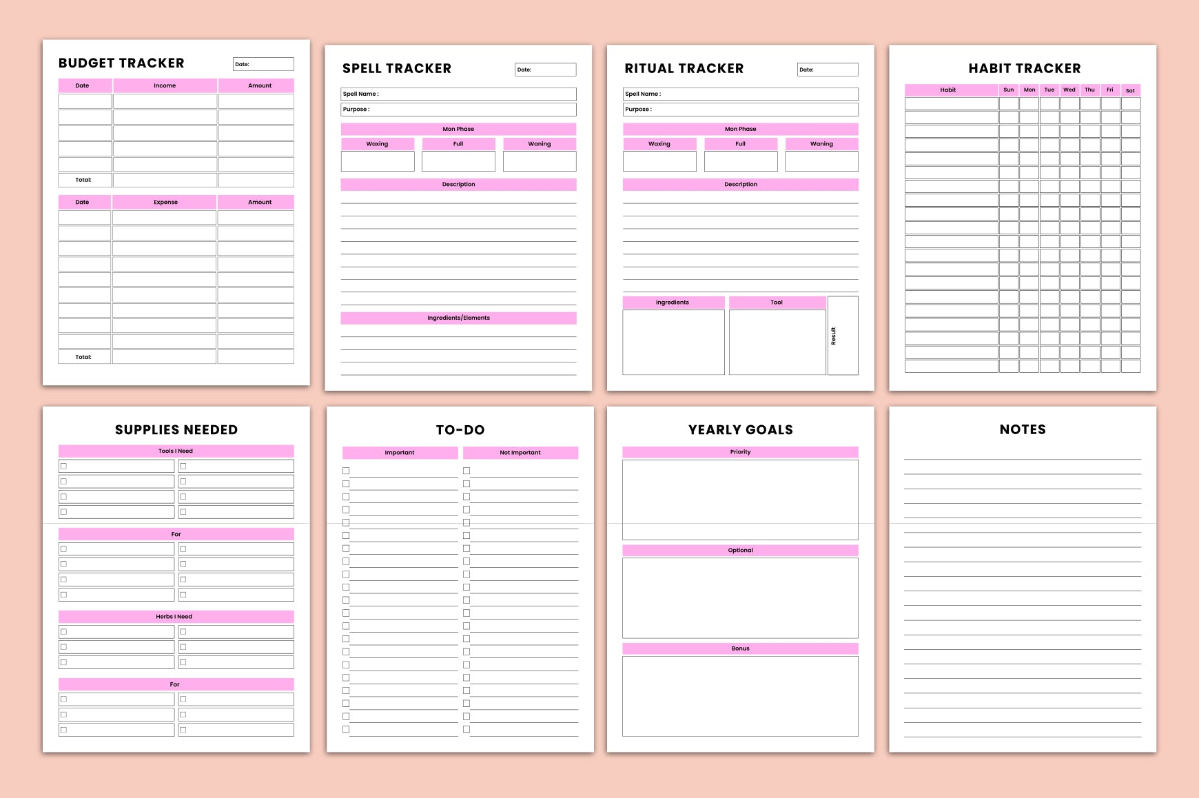 Witchy Studio Planner