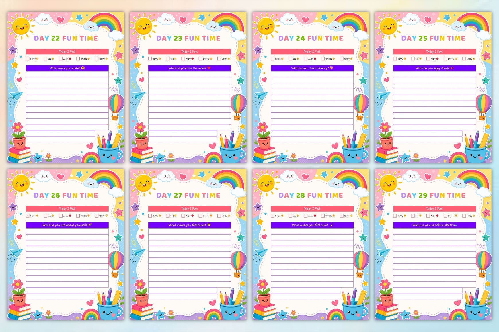 Kids Daily Fun Planner