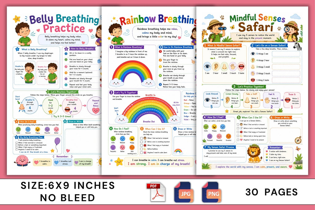 Nervous System Reset For Kids Workbook