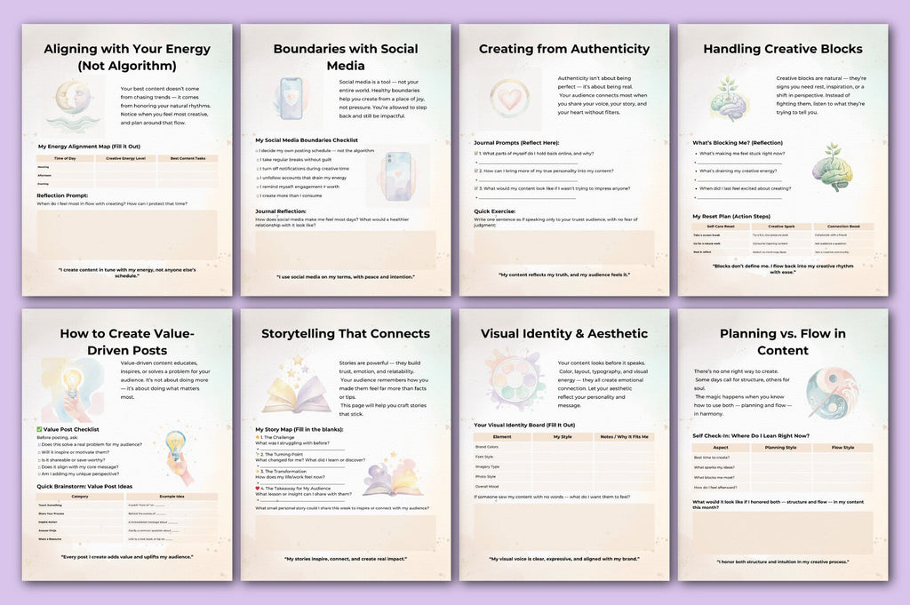 Content Creator Success Guide Planner