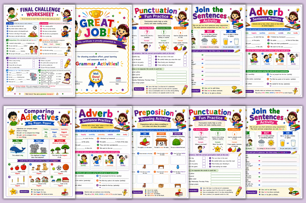 Fun Parts Of Speech Activities