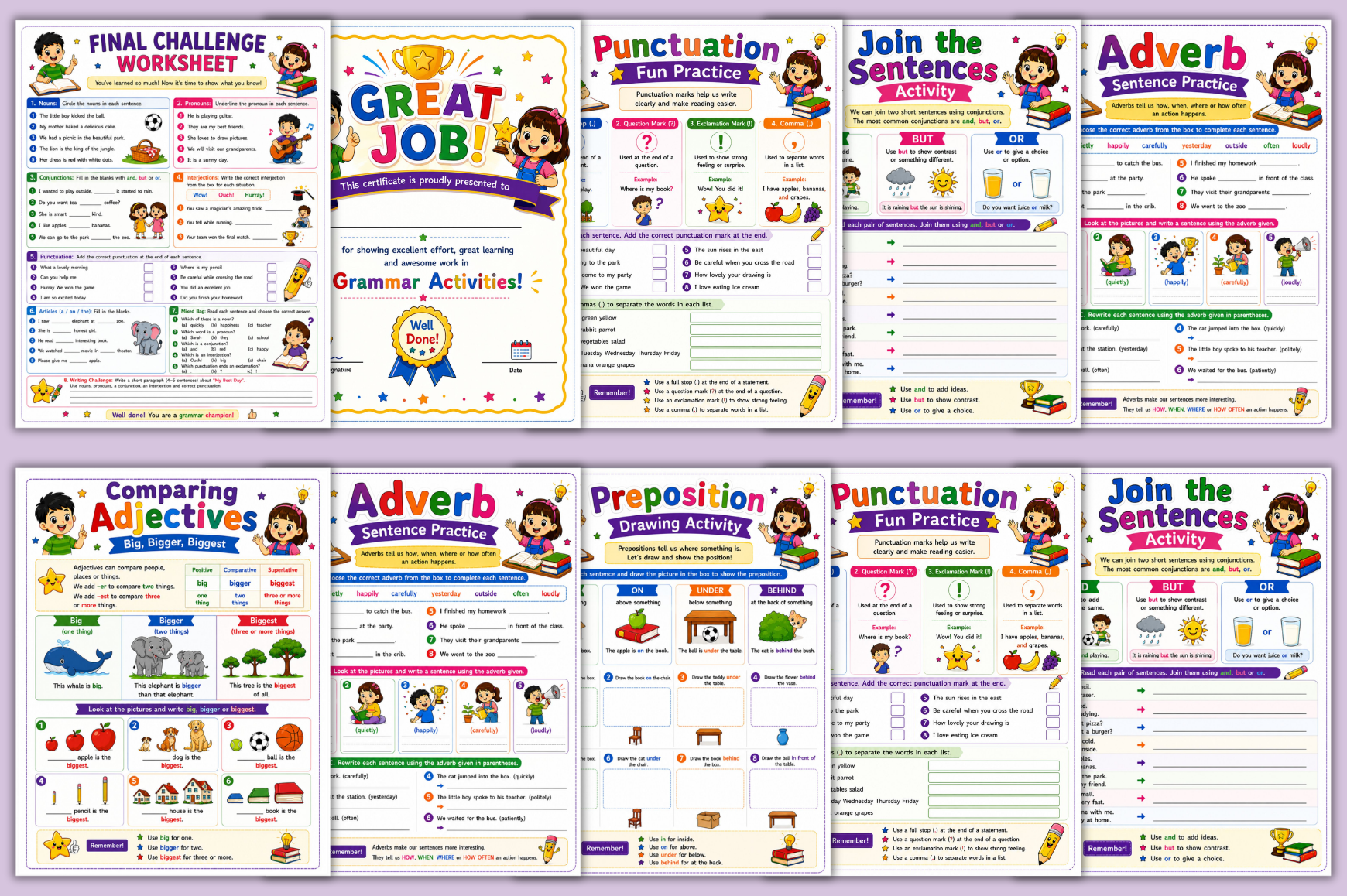 Fun Parts Of Speech Activities