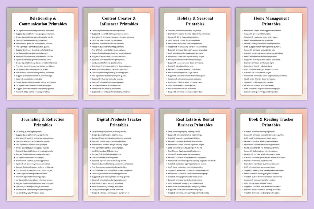 Etsy Niche Search Prompts