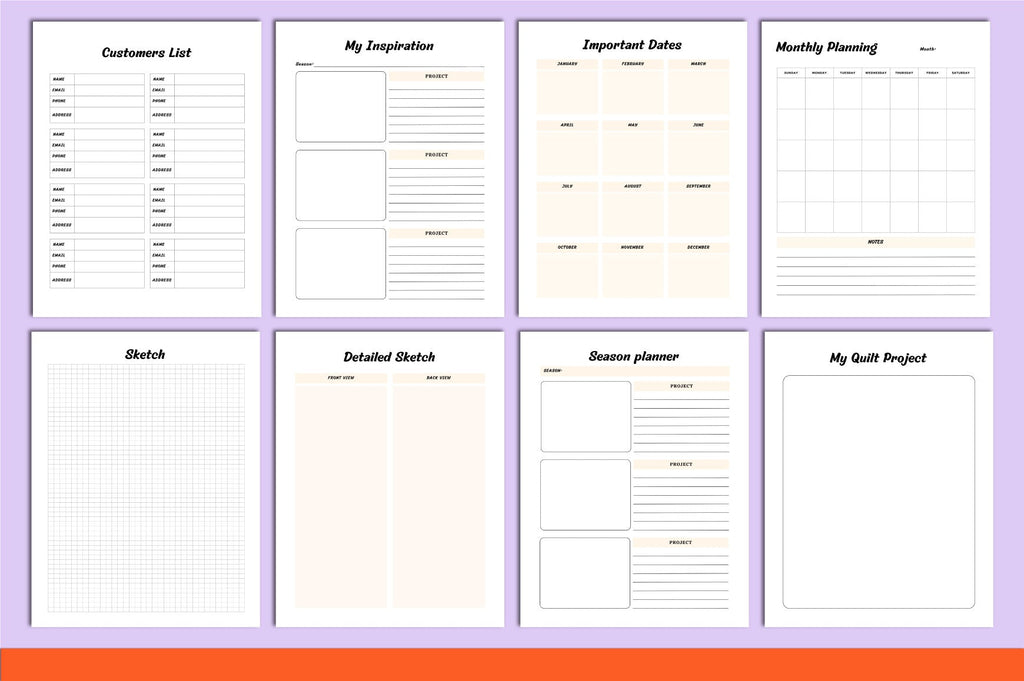 Sewing Projects Planner