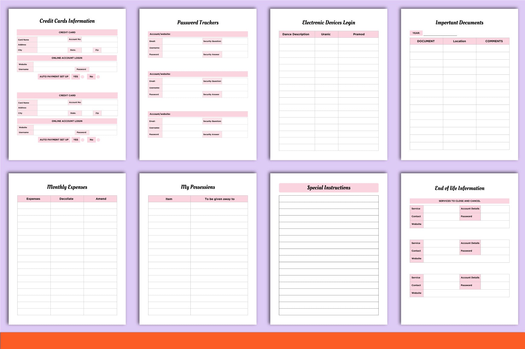 End of Life Planner Guide
