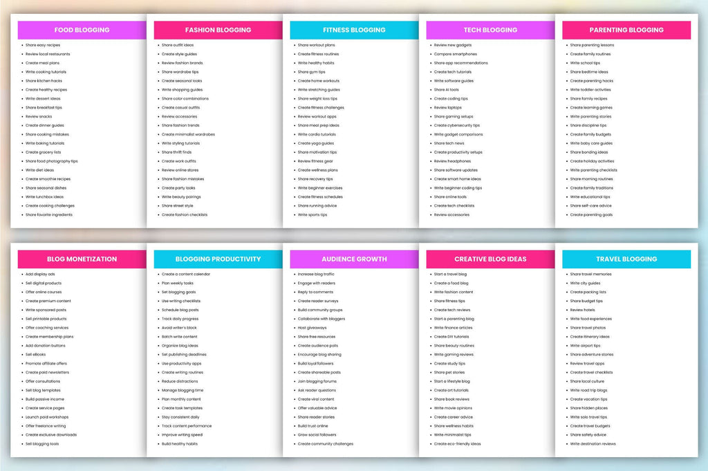 Blogging Prompts