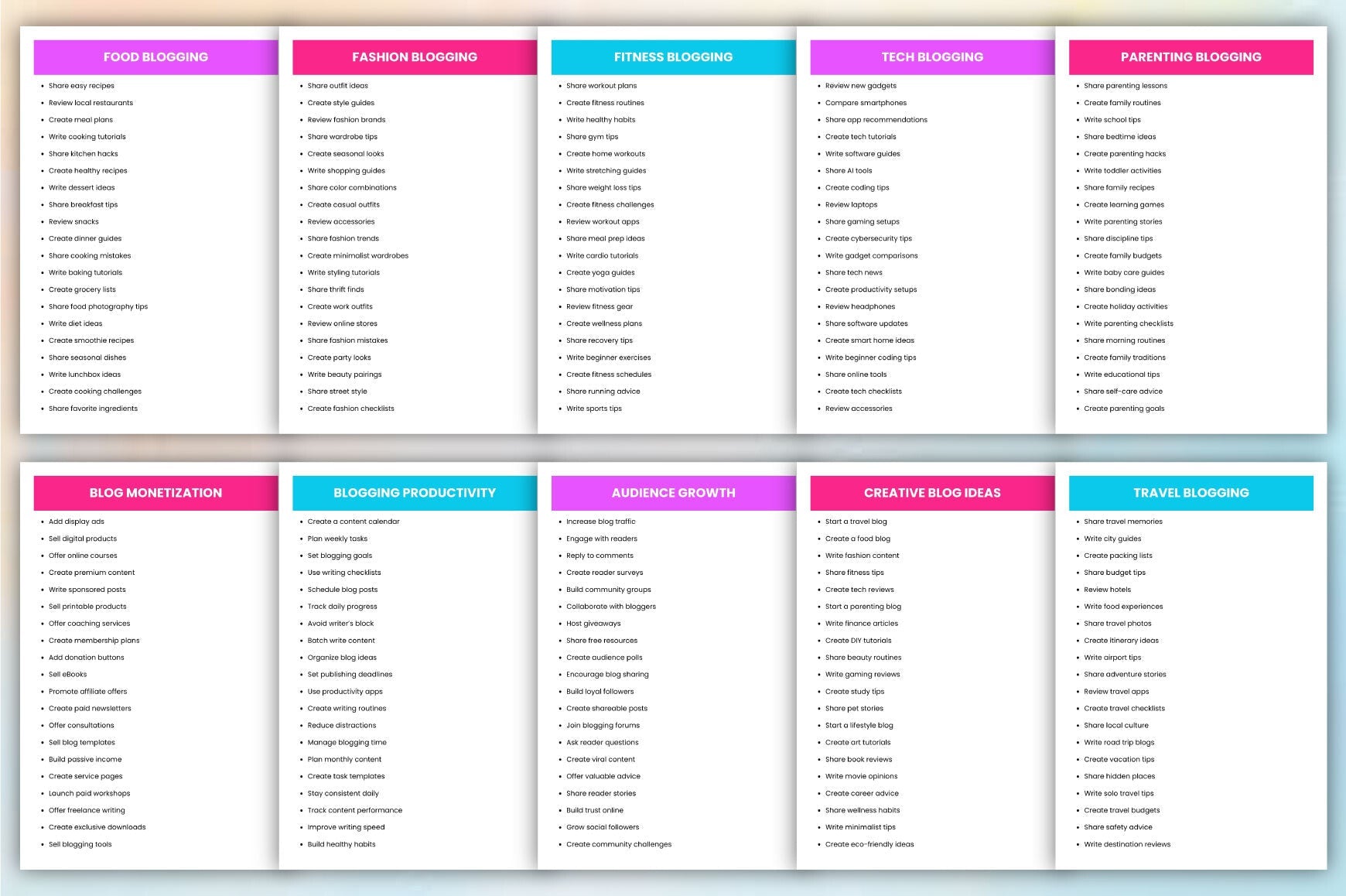 Blogging Prompts