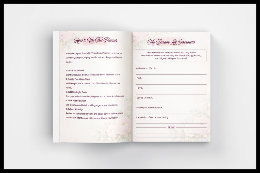 Dream Life Vision Board Planner