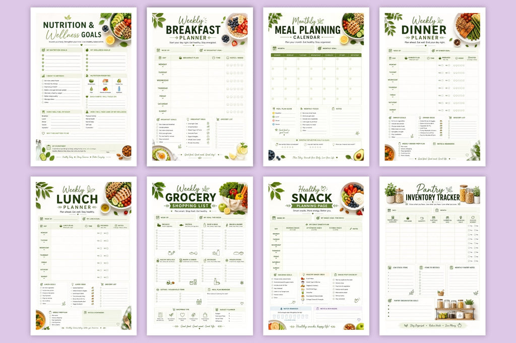 Meal Prep Weekly Food Planner