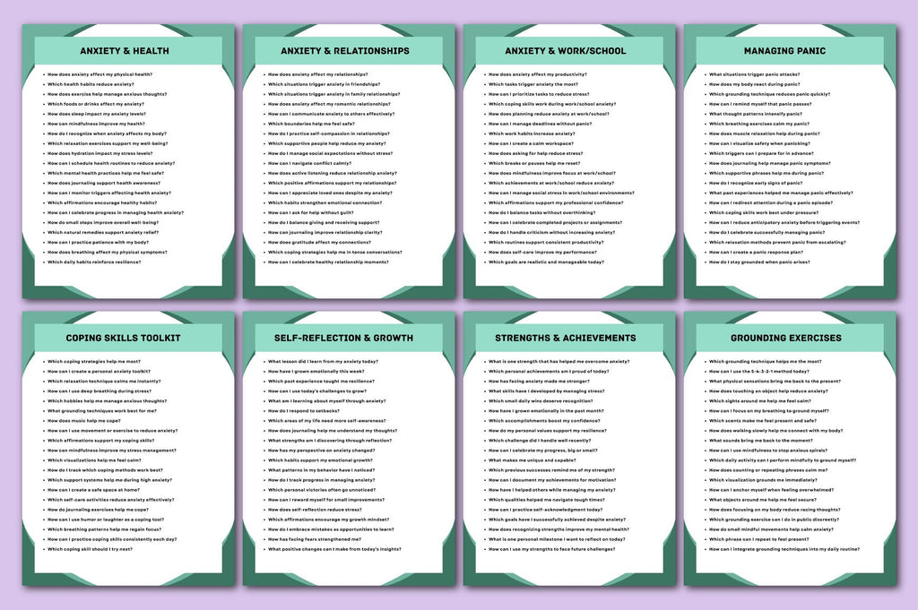 Guided Anxiety Prompts for Relief