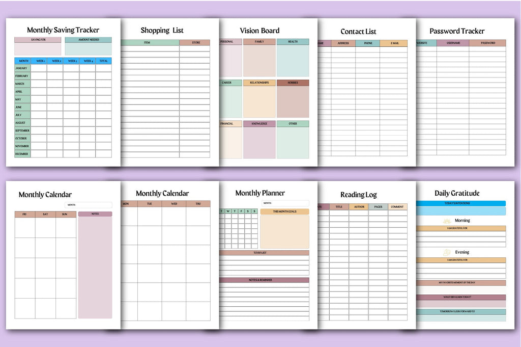 The Aesthetic Yearbook Planner