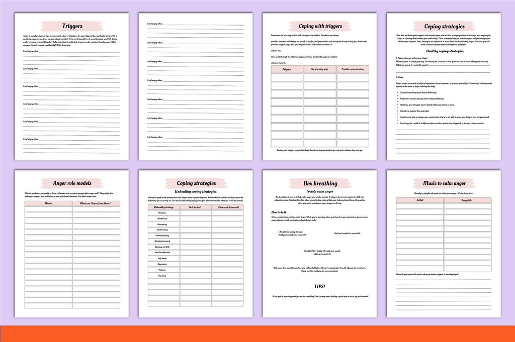 Anger Management Therapy Book