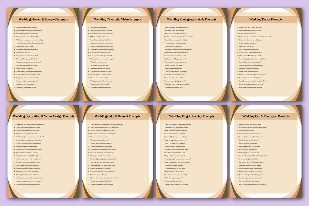 AI Wedding Prompts for Inspiration