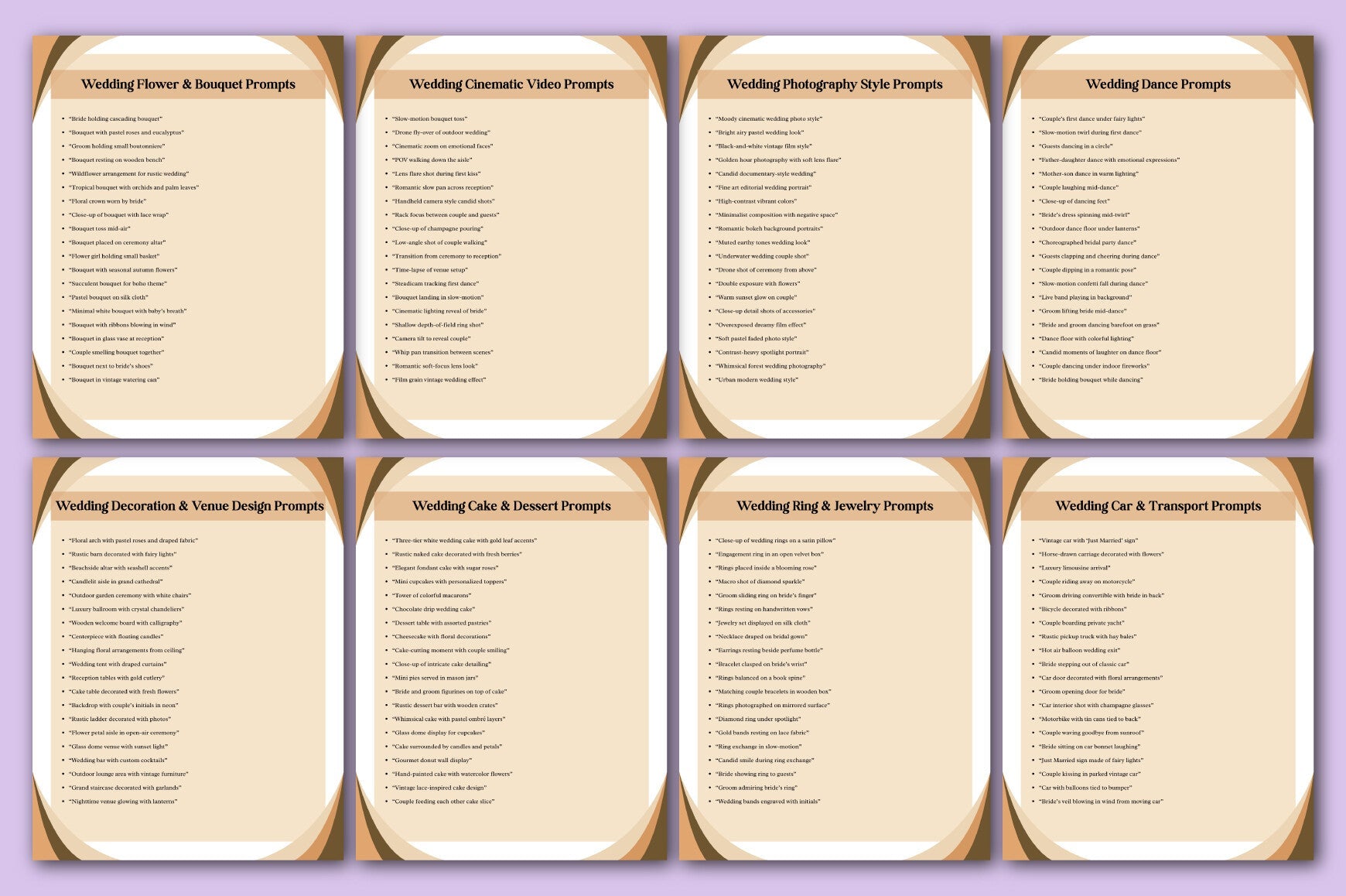 AI Wedding Prompts for Inspiration