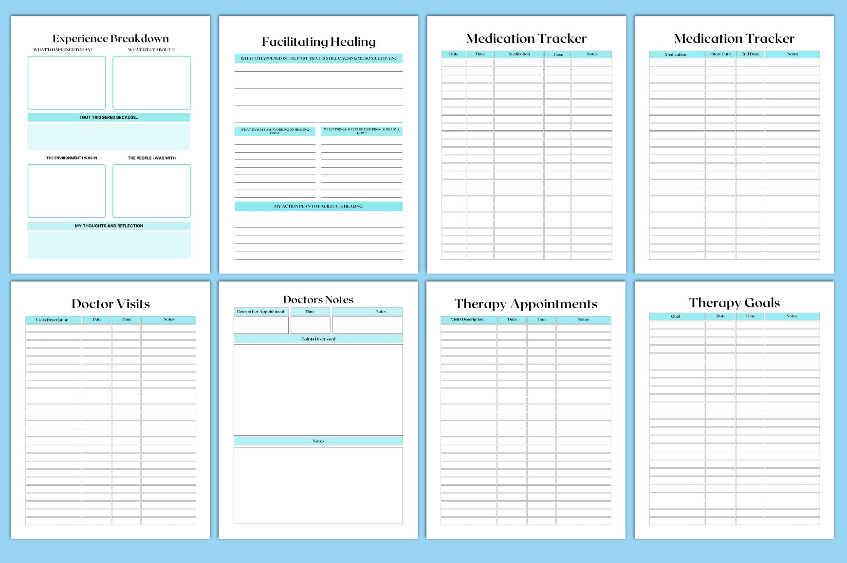 Editable Mega Therapy Journal