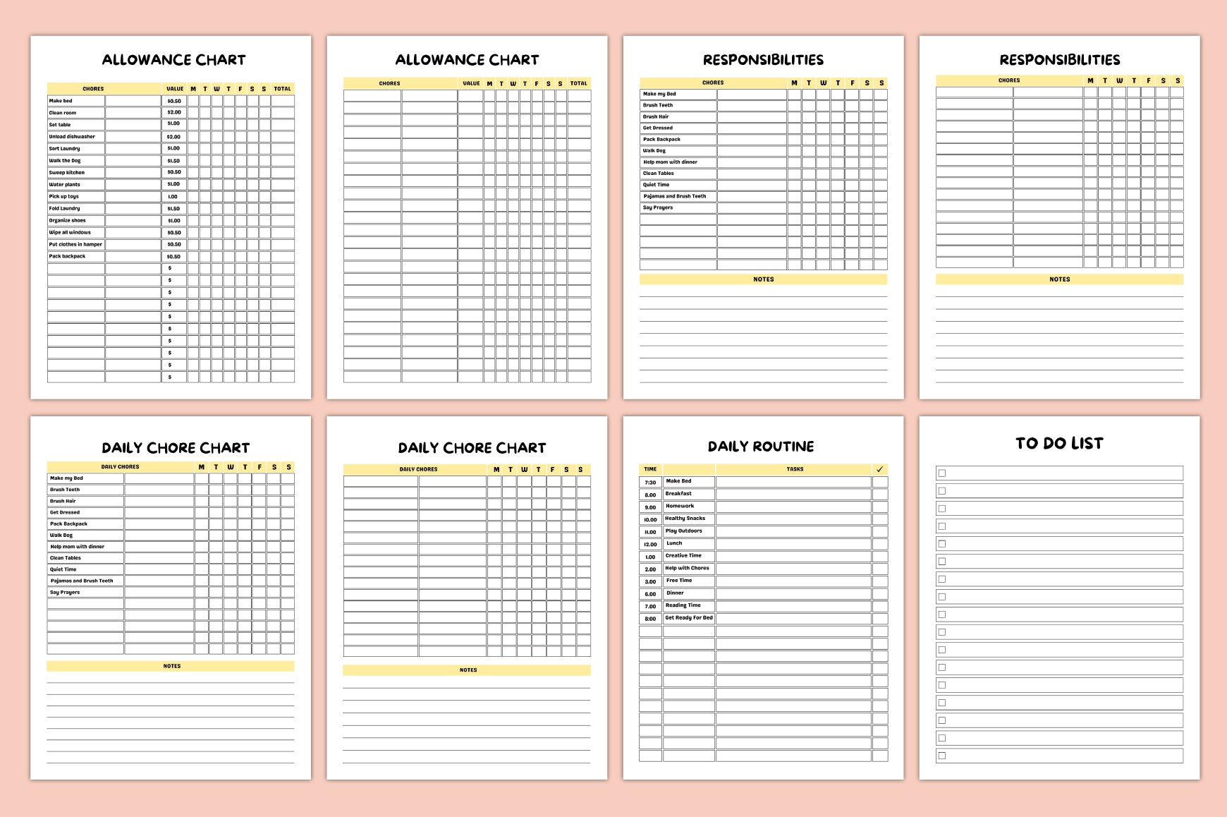Kids Progress Reward Journal