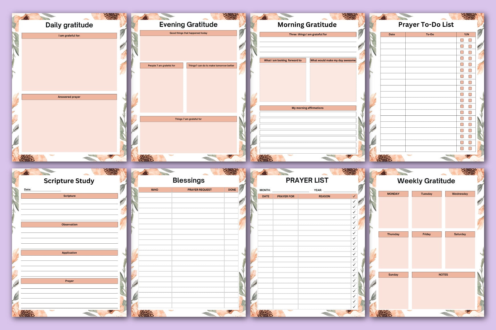 Women's Prayer Reflection Journal
