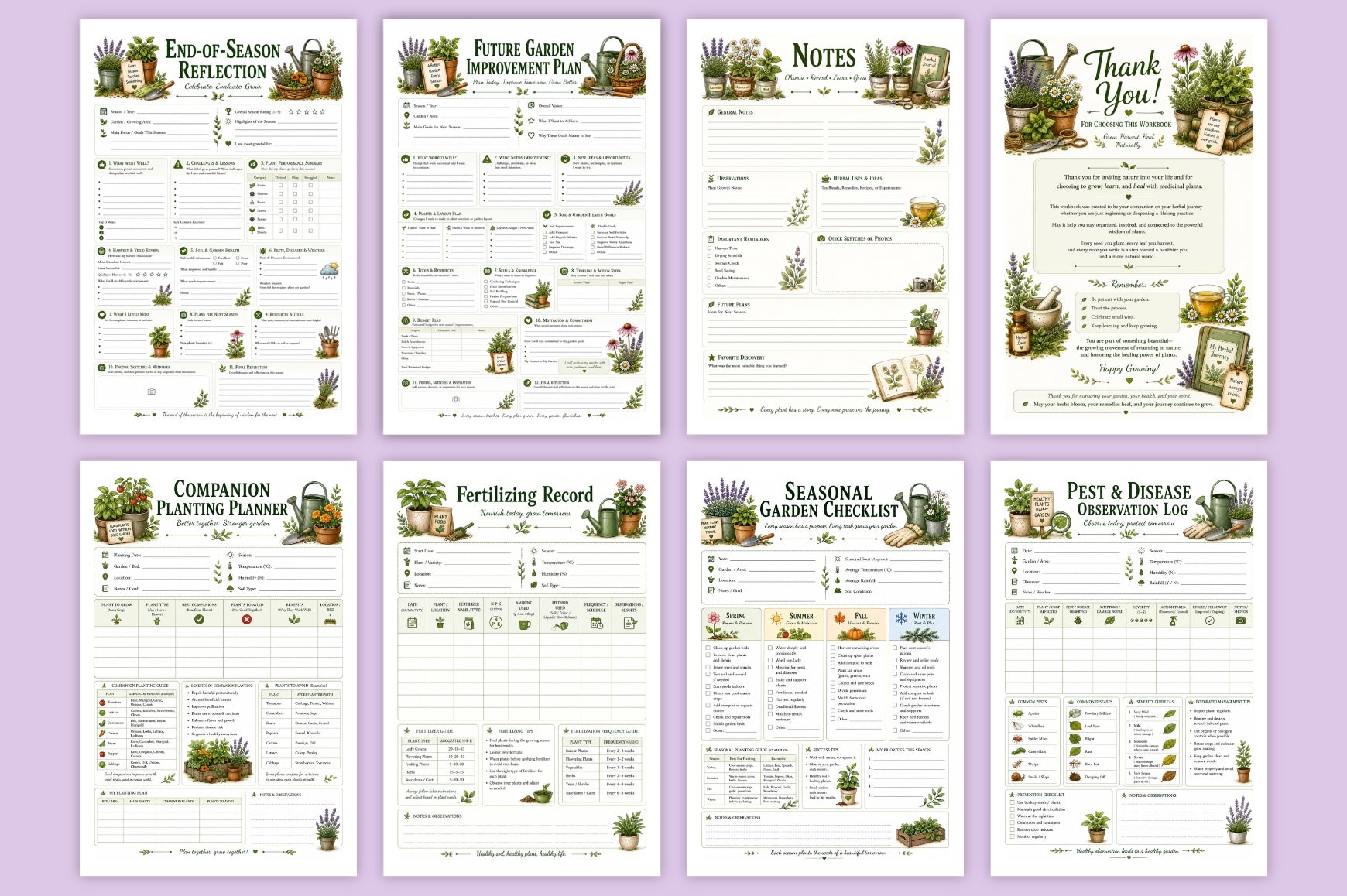 Grow Harvest Medicinal Plants Workbook