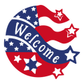 4th of July Welcome Sign Laser Cut SVG Bundle