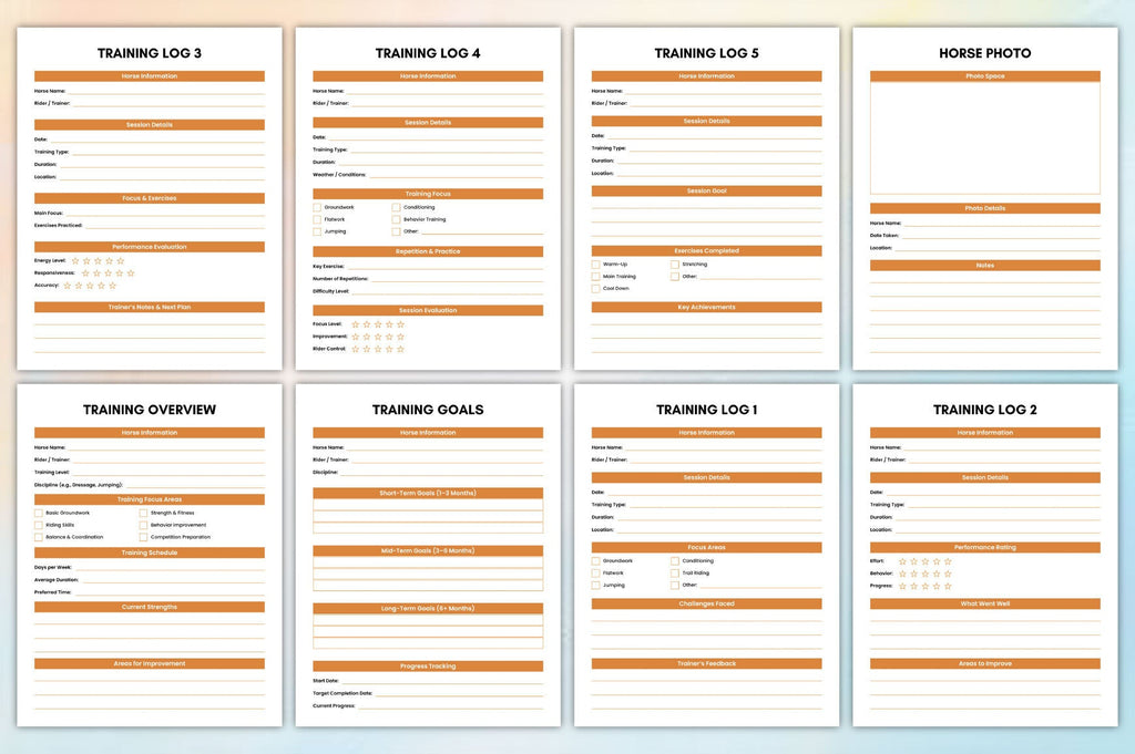 Horse Care Training Journal