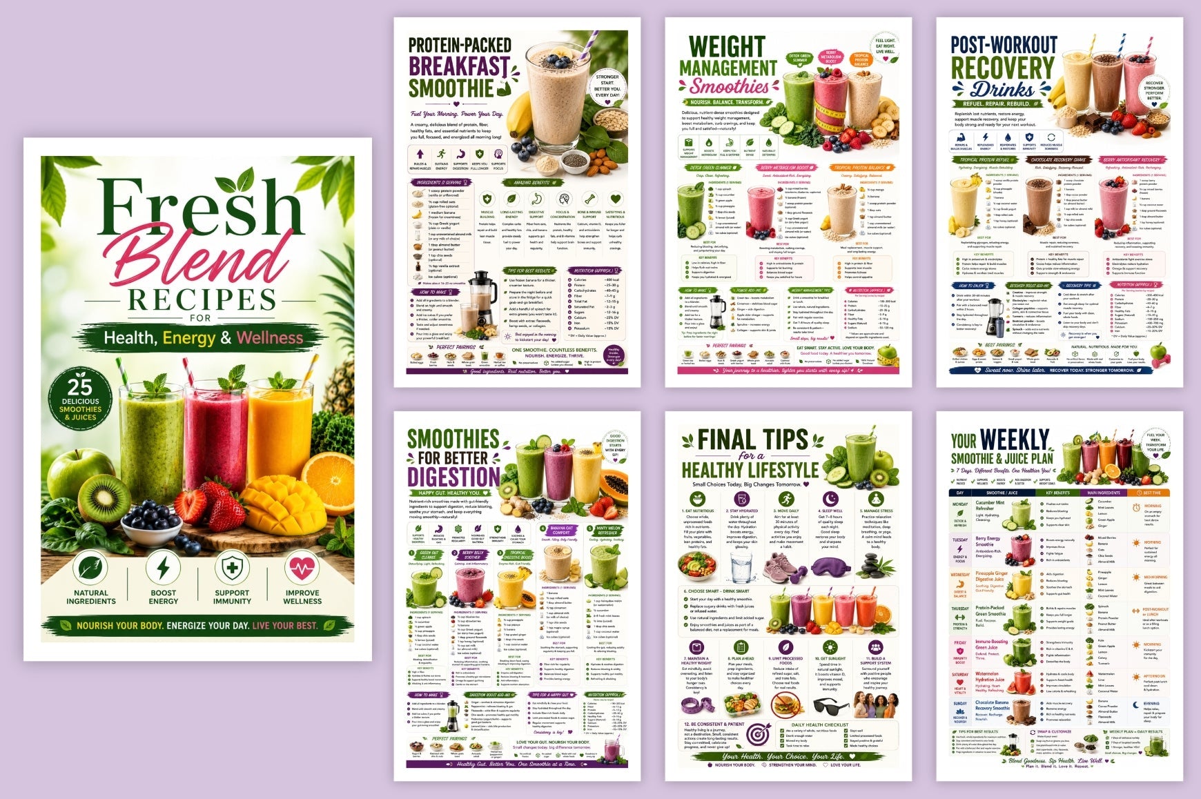 Fresh Blend Recipes For Health Energy Wellness