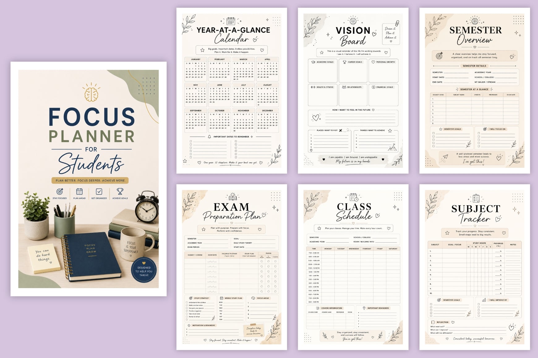 Focus For Students Planner