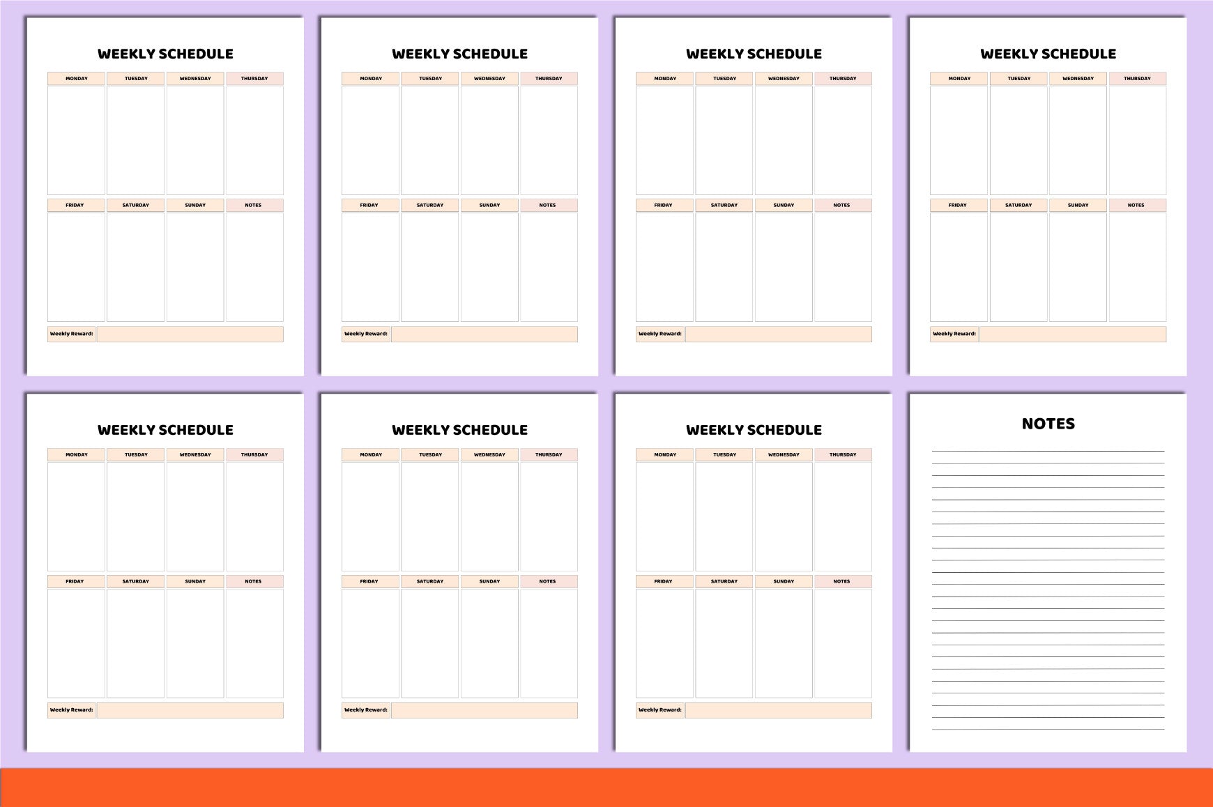 Chore Chart for Kids Planner