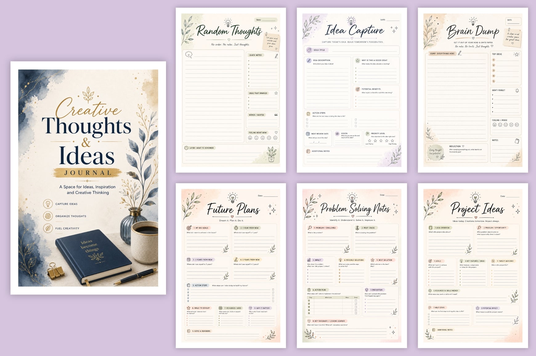 Creative Thoughts Ideas Journal