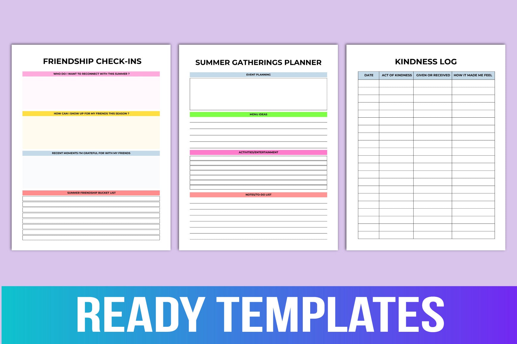 Summer Planner