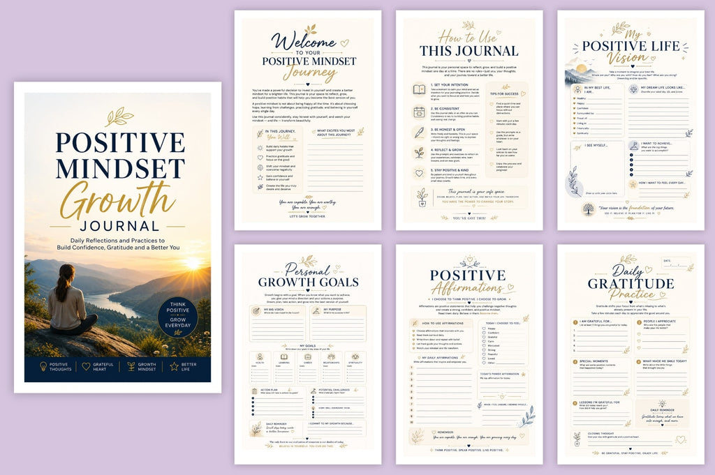 Positive Mindset Growth Journal