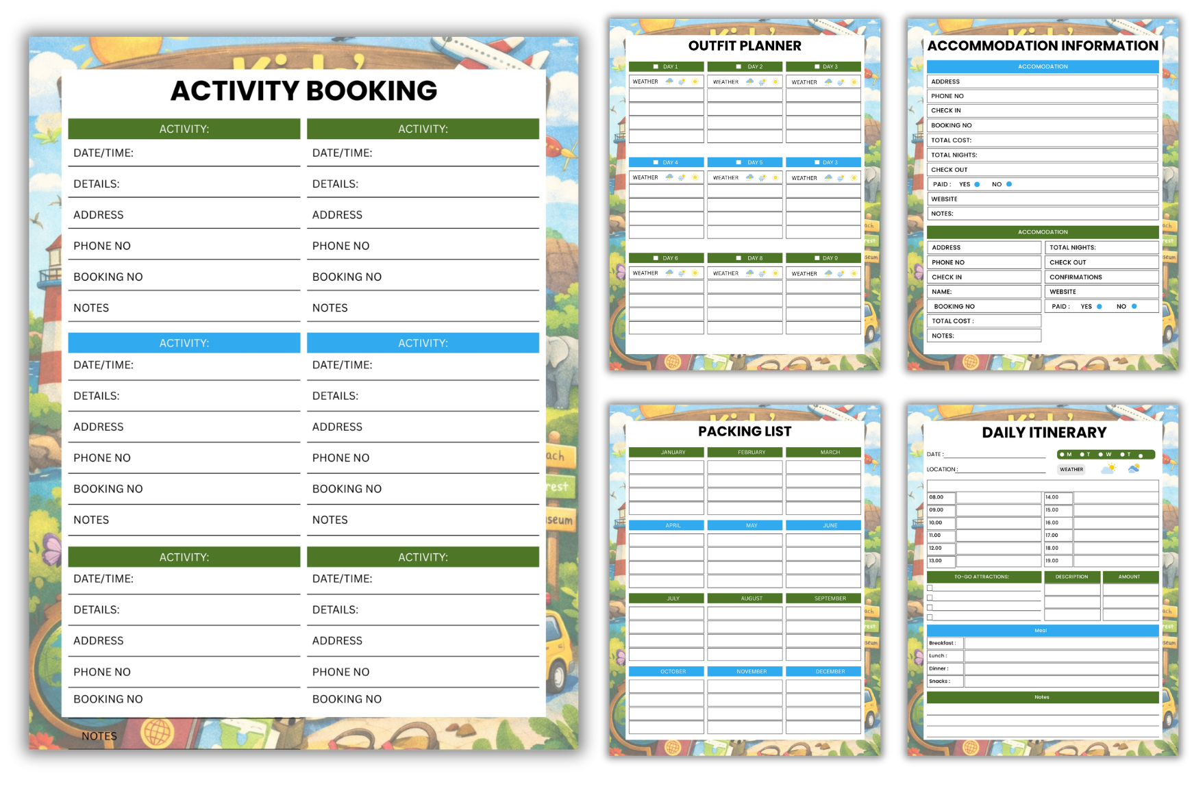 Kids Travel Journal