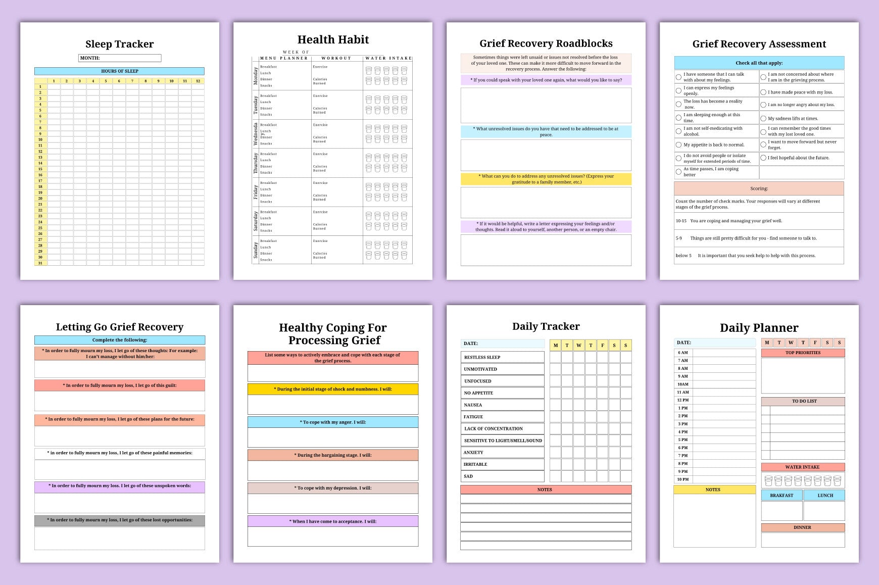 Grief Therapy Journal for Healing and Reflection