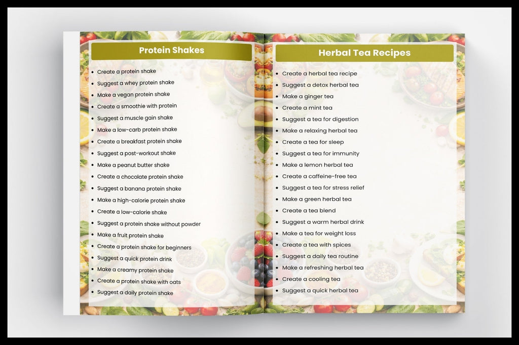 Healthy Cooking Prompts