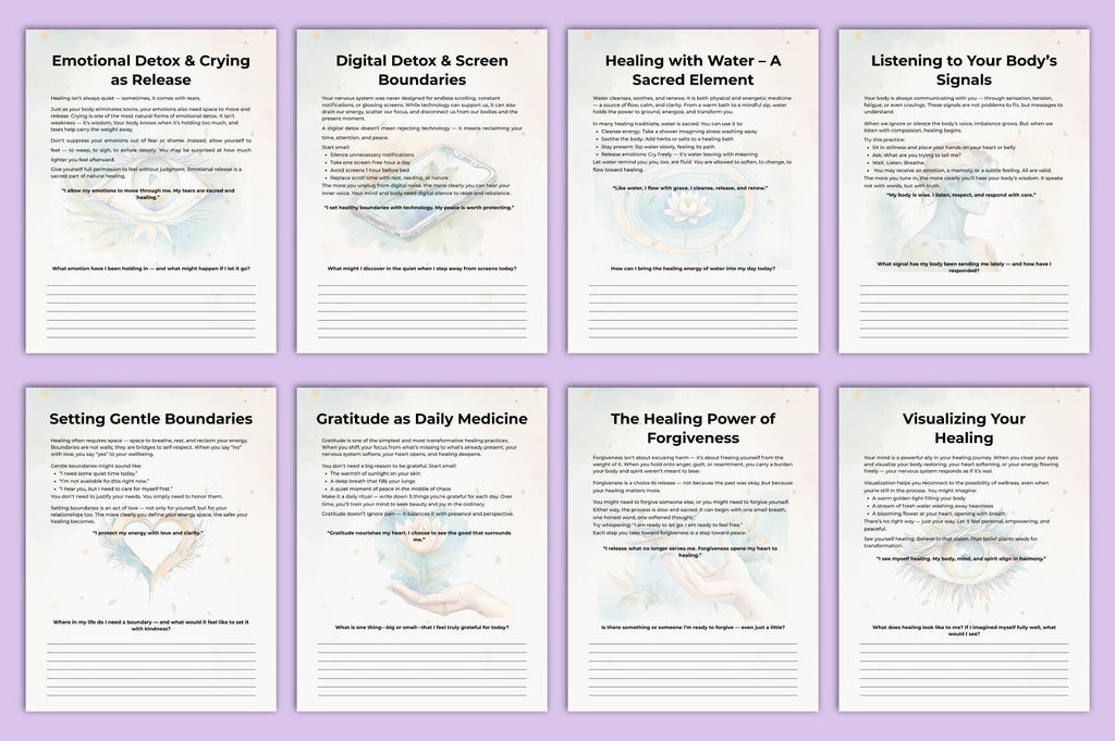 Natural Healing Guidance Planner