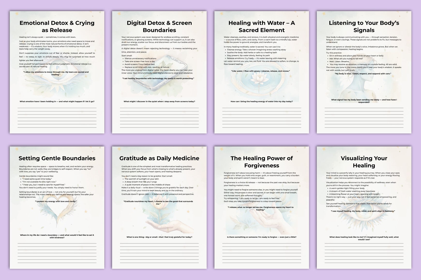 Natural Healing Guidance Planner