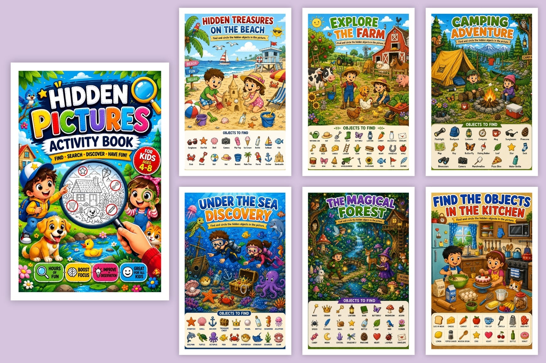 Hidden Pictures Activity Book