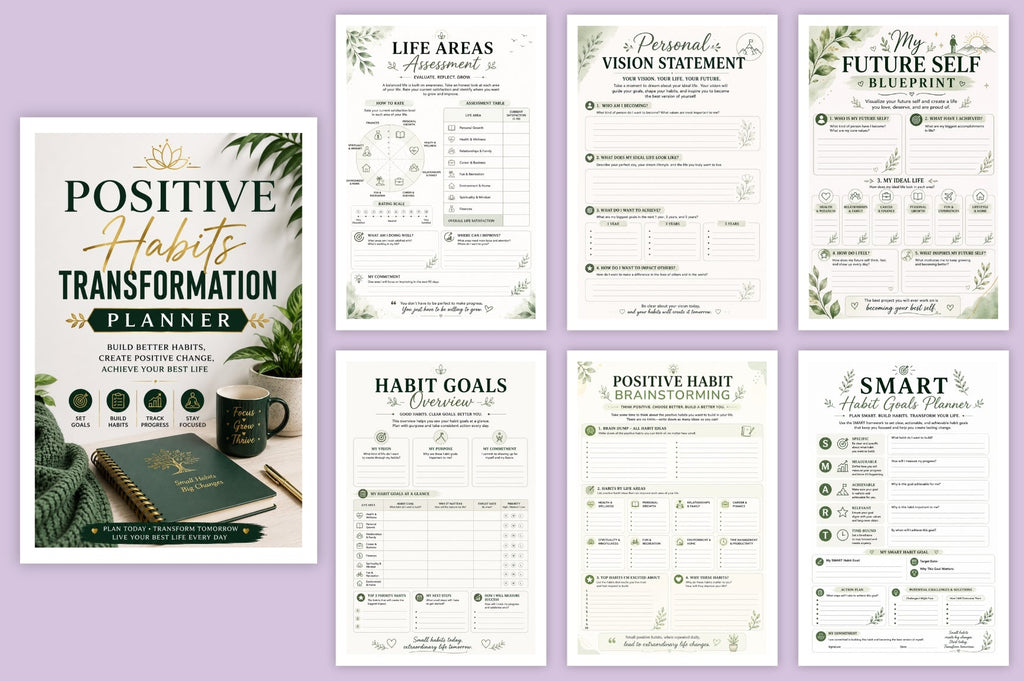 Positive Habits Transformation Planner
