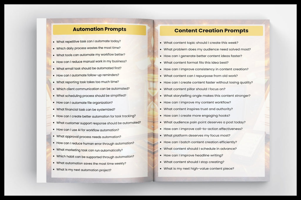 Powerful Productivity Prompts