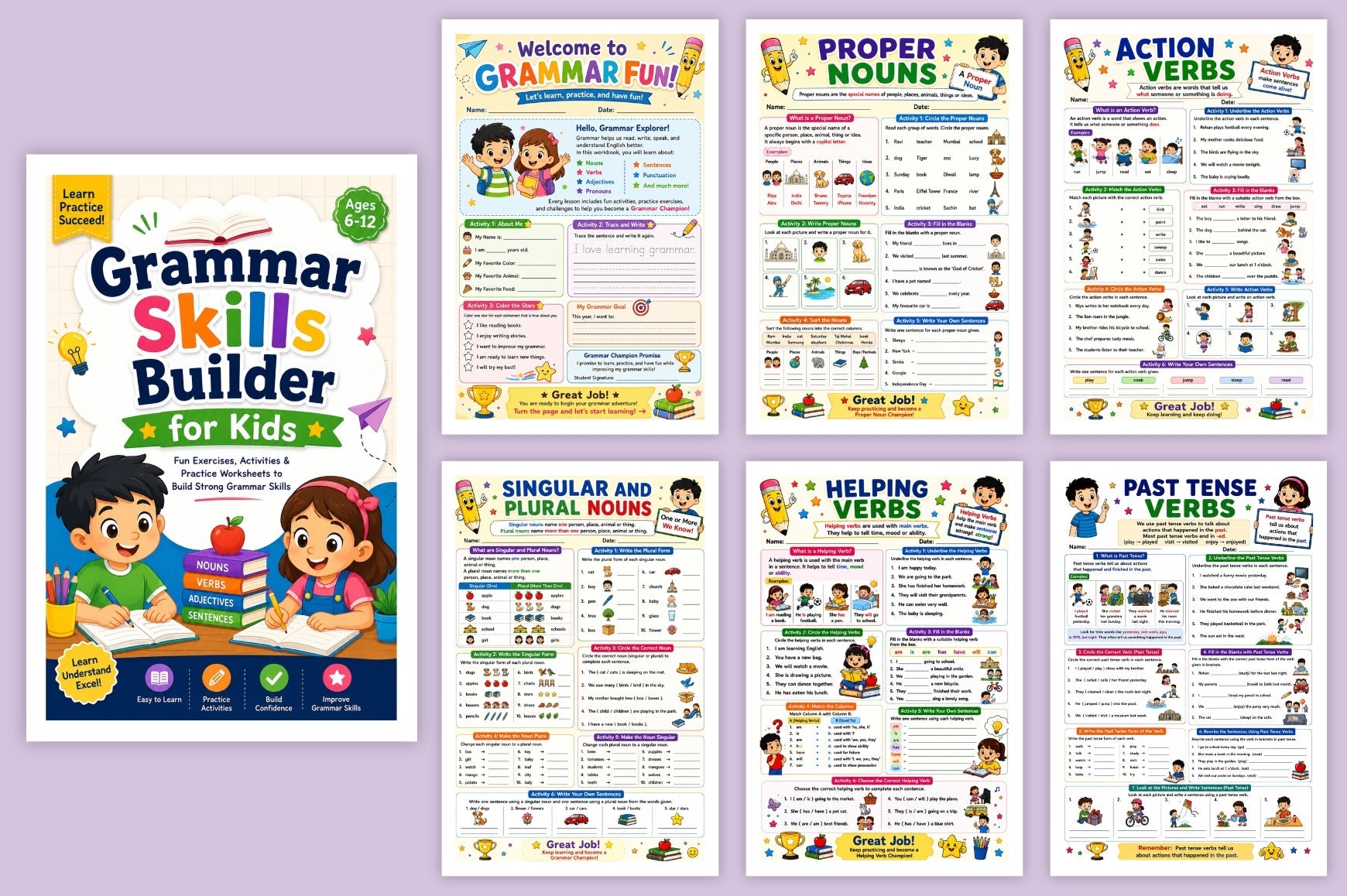 Grammar Skills Builder For Kids