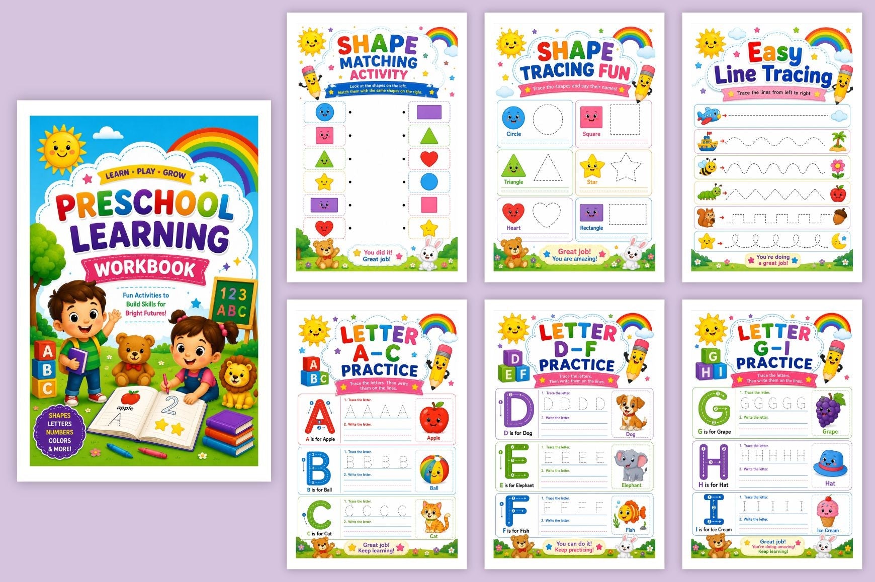 Preschool Learning Workbook