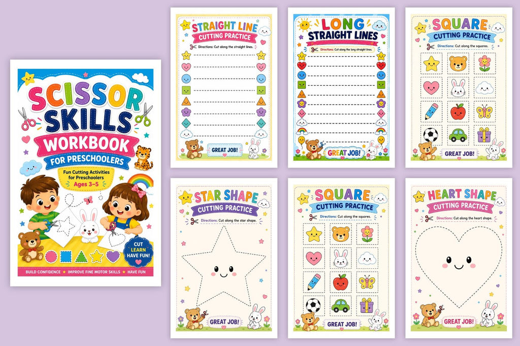 Scissor Skills For Preschoolers Workbook