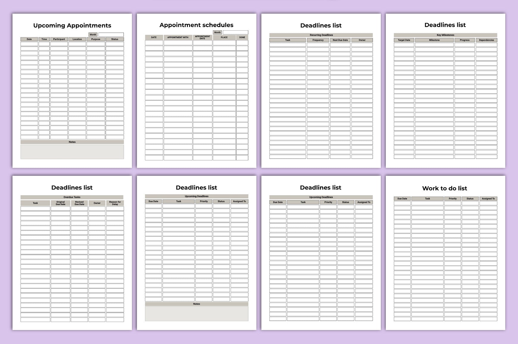 Work Office Planner