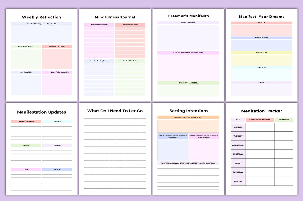 Manifestation Moon Cycle Planner