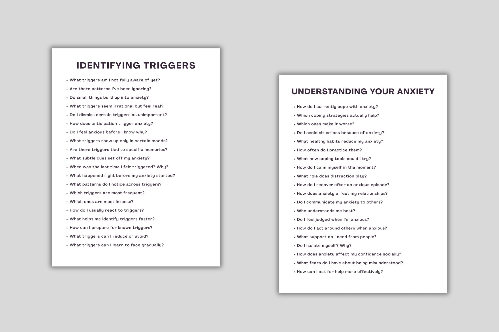 Anxiety Relief Prompts