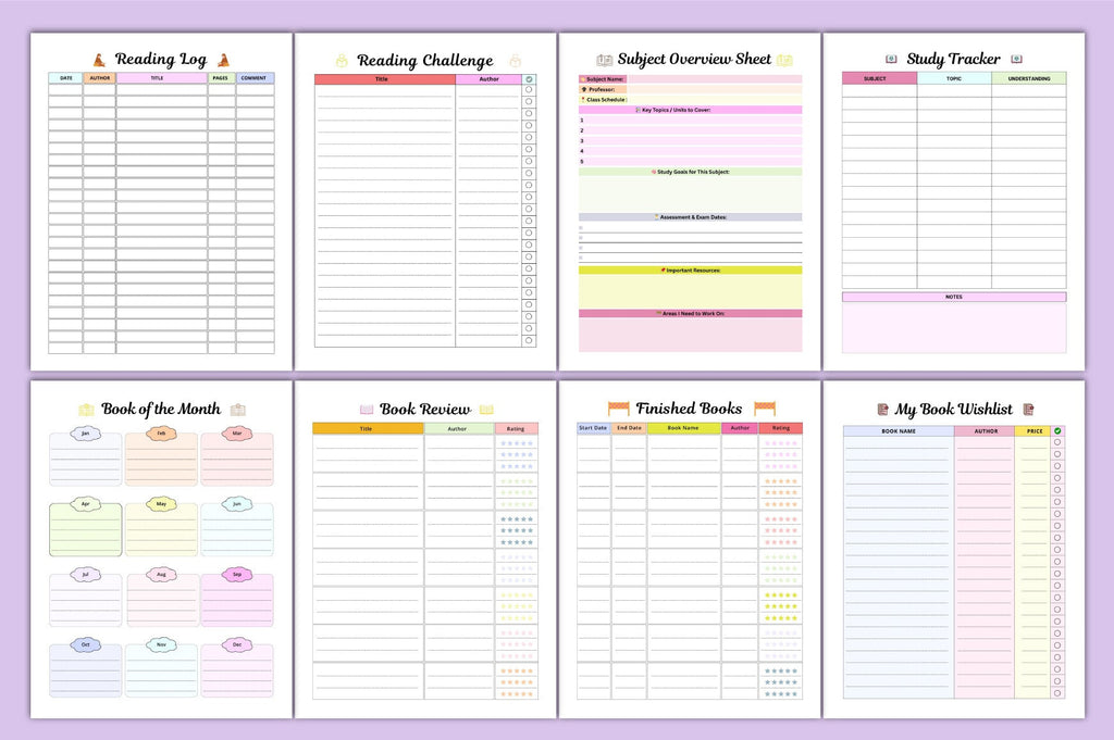 Study Glow Up Planner: Boost Your Academic Success