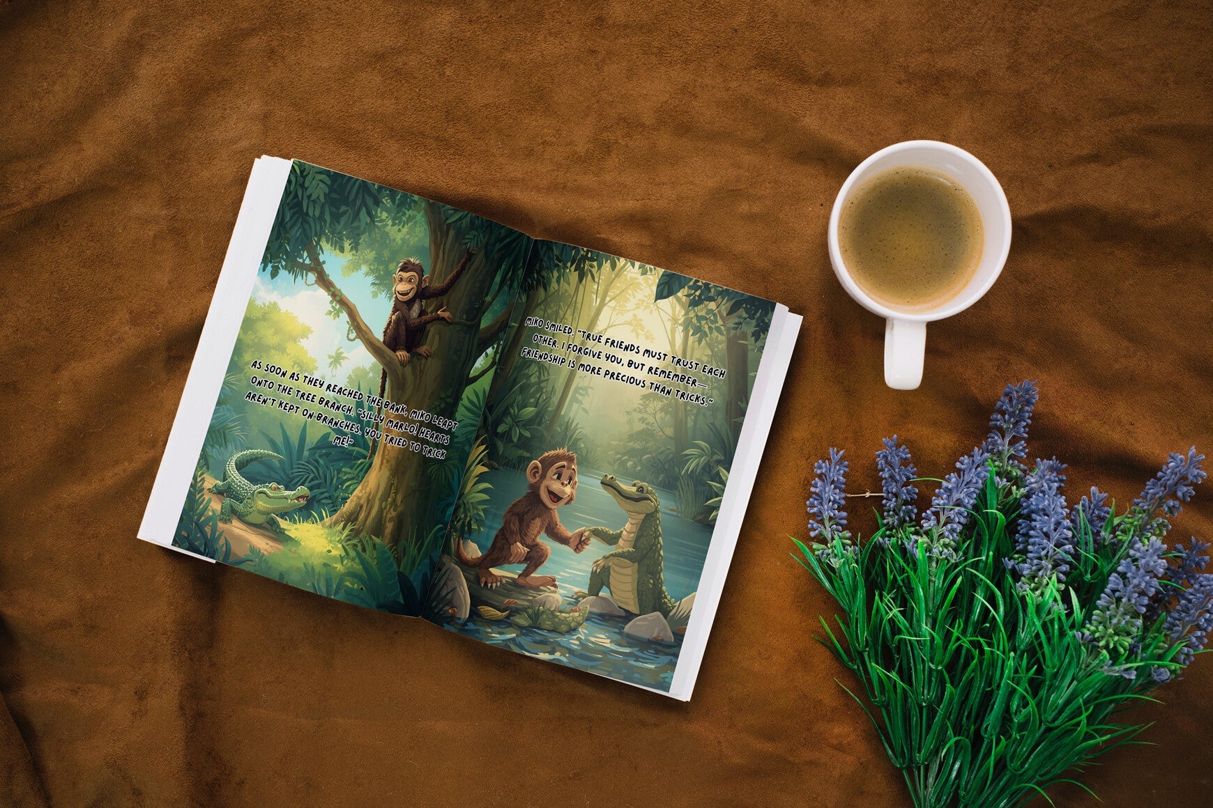 The Monkey and the Crocodile Book