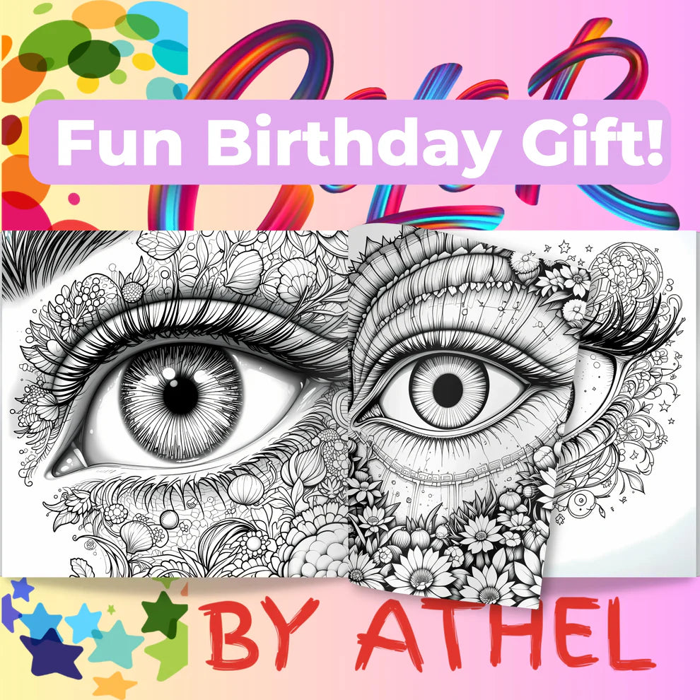 Fantasy Eyes Coloring Book Bundle