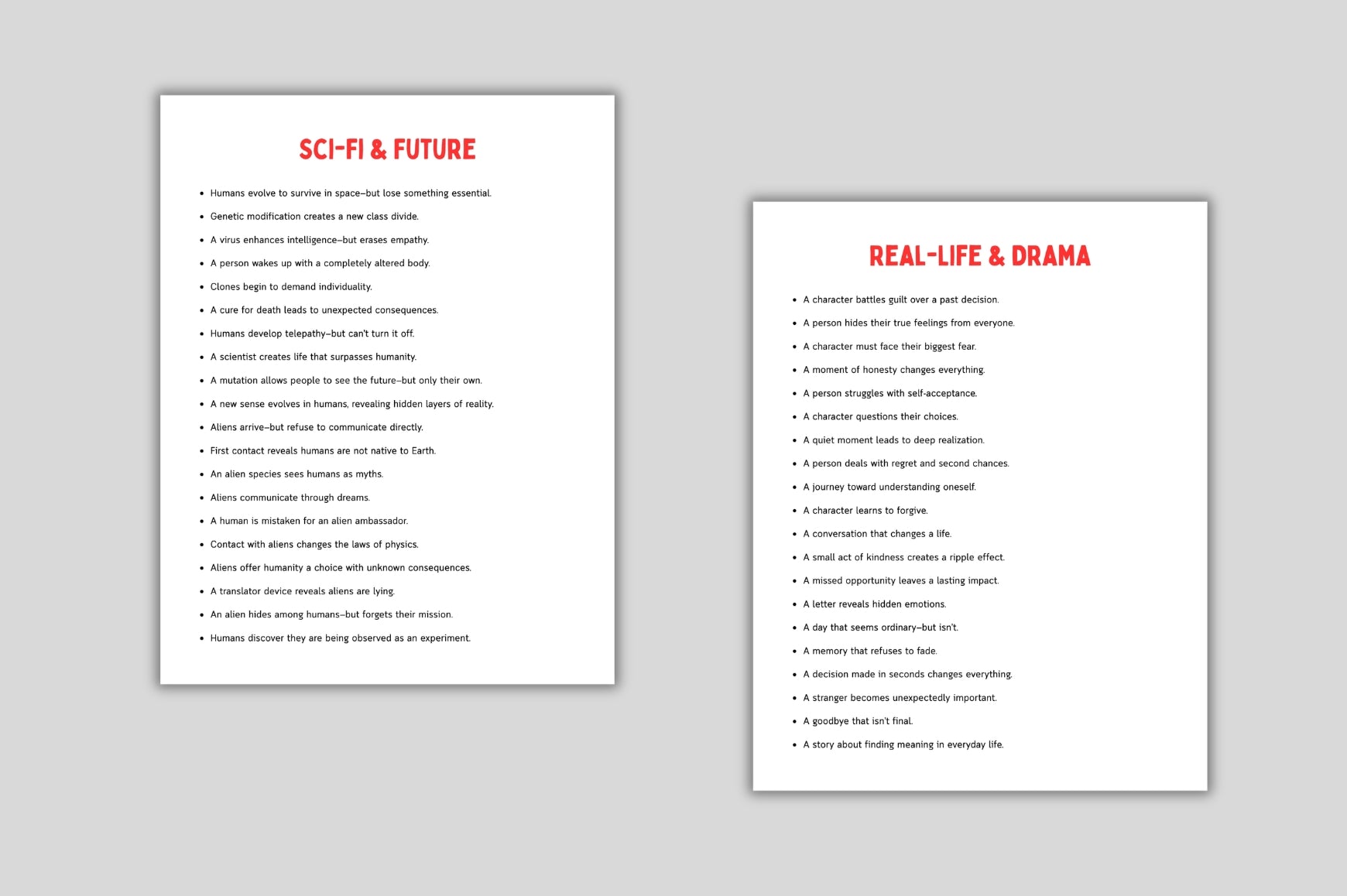 Starter Prompts